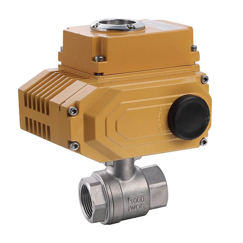 Electric Actuated Ball Valve 2 Pieces Stainless Steel 1